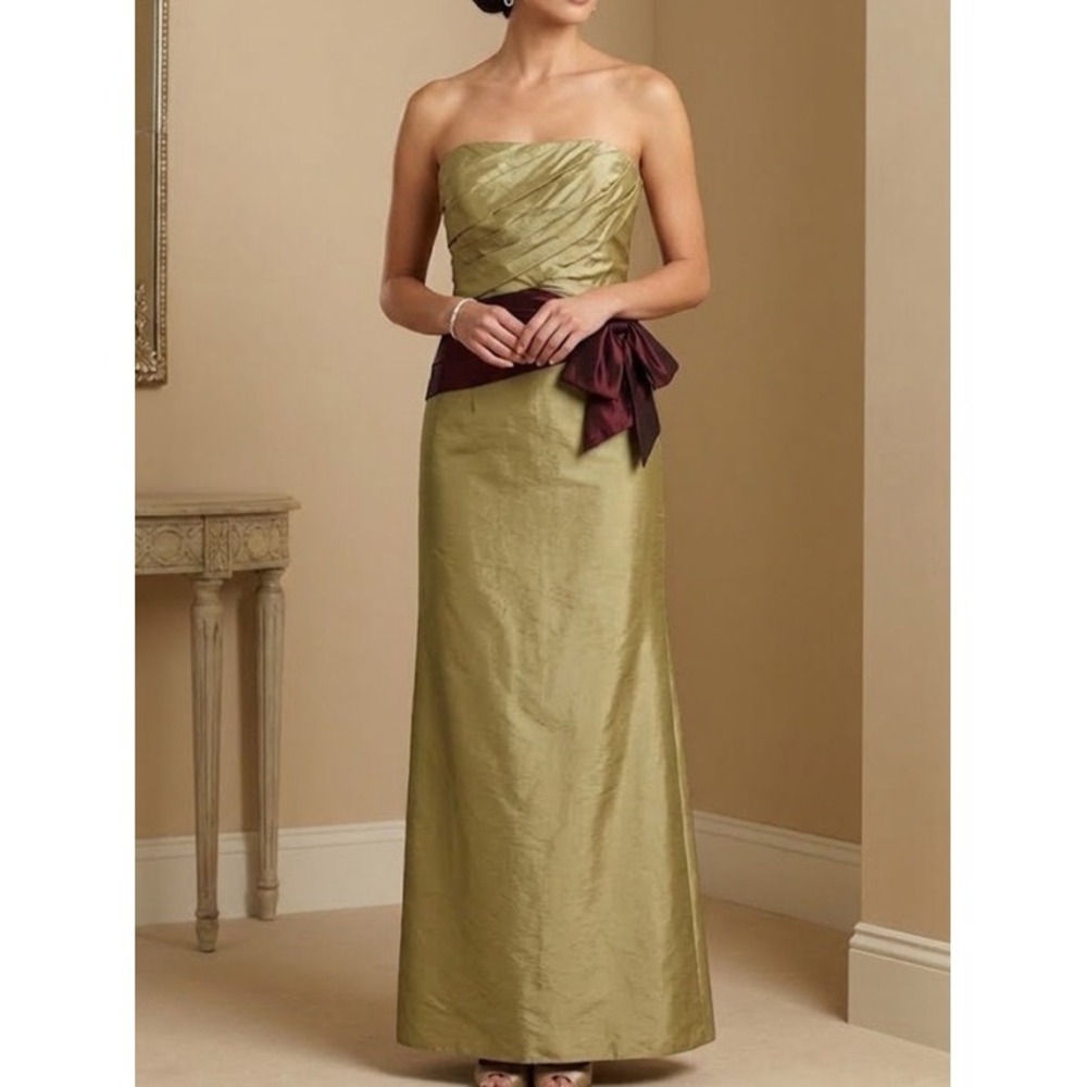 Allure Bridals Size 12 Dress Style# 1175 Color Cold Bridesmaid Formal Evening